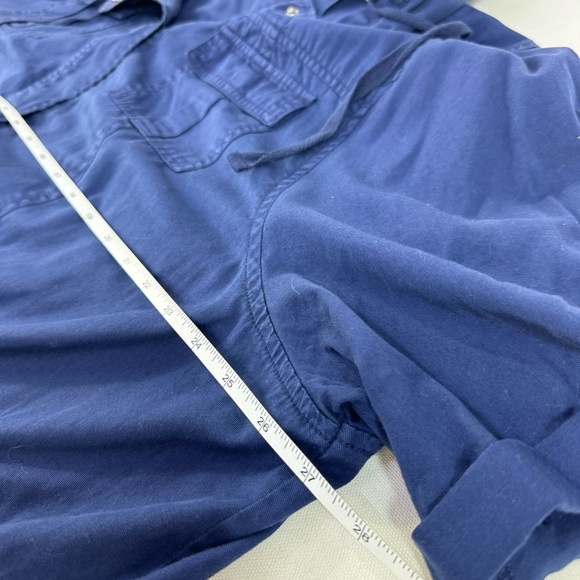 Torrid Short Sleeve Navy Blue Anorak Hooded Jacket 3X Military Jacket 10840752 - Picture 7 of 11